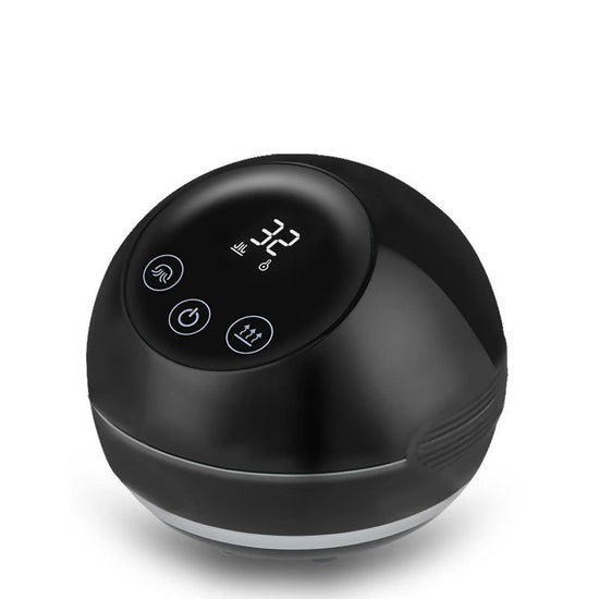 Smart Electric Cupping & Gua Sha Massager with Red Light Therapy & Magnetic Stones - 5 Levels, Rechargeable(black)