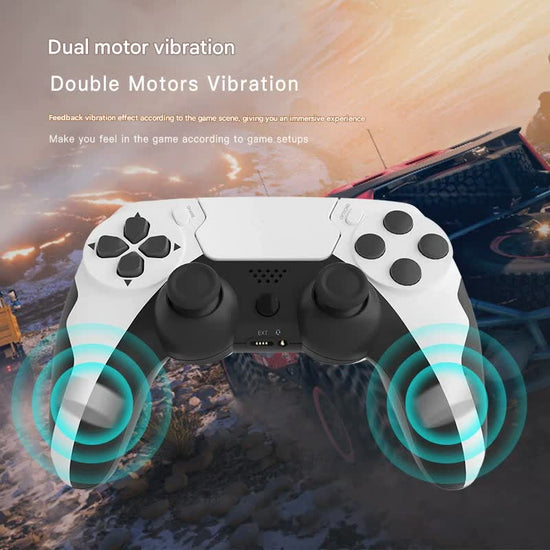 Wireless Gaming Controller - Bluetooth 4.0, Double Motor Vibration, Sensitive Touchpad & 8H Playtime(red)