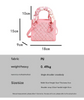 Elegant Embossed PU Leather Handbag with Scarf Detail - Versatile Top-Handle & Crossbody Bag(red)