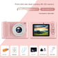 Ultra HD 4K Dual Lens Digital Camera - 44MP, 4X Zoom, 2.4" Screen, Complete with 64GB Card (pink)