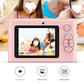 Ultra HD 4K Dual Lens Digital Camera - 44MP, 4X Zoom, 2.4" Screen, Complete with 64GB Card (pink)