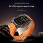 Transparent PC+TPU Sports Watch Strap & Case for Smart Watch - Raised Edge Protection, Wireless Charging Compatible(Orange transparent)