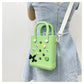 EVA Large Capacity Crossbody & Handbag - Customizable with Charms, Lightweight & Versatile,Fruit green (with DIY accessories)
