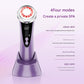 4-in-1 Facial Beauty Device - LED Light Therapy, Warm Lifting, Ion Cleansing & Eye Care(gold)
