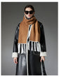 Camel Contrast Edge & Tassel Scarf - Chic Autumn/Winter Neckwear (190x30cm)