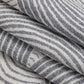 Grey Geometric Print Cape - Cozy Knit Poncho for Women (165x130cm)