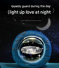 Celestial Ring LED Crystal Ball Lamp - 3D Engraving, Unique Gift (Rose)