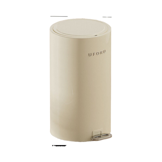 Milk white circular garbage bin 20L 23.8cm * 33.5cm