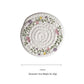 (Flowers) Cotton Rope Woven Placemats - Set of 5, 11cm Diameter Heat Resistant Kitchen Decor