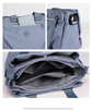 Light Purple Versatile Water-Repellent Nylon Tote Bag - Lightweight Multi-Pocket Shoulder & Crossbody Handbag