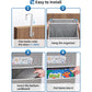 Grey Heavy Duty 5-Tier Over-The-Door Hanging Organizer - Space-Saving Storage with Clear Windows & Mesh Pockets