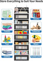 Grey Heavy Duty 5-Tier Over-The-Door Hanging Organizer - Space-Saving Storage with Clear Windows & Mesh Pockets