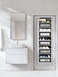 Grey Heavy Duty 5-Tier Over-The-Door Hanging Organizer - Space-Saving Storage with Clear Windows & Mesh Pockets