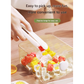 Blue Innovative Press-Release Ice Cube Maker - Dual Layer Trays & Storage Bin (48 Cubes)