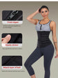 Size XXL Black Womens Sweat-Enhancing Waist Trainer Belt - Dual Strap Zipper Tummy Control Cincher for Workout & Postpartum Shaping