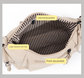 Beige Chic Lightweight Multi-Pocket Oxford Crossbody Bag - Waterproof Retro Shoulder Bag for Women