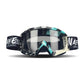 Cyan Frame and Transparent Sheet Versatile Sports Goggles - Windproof UV Protection for Skiing, Motorcycle, Cycling & Outdoor Adventures