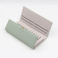 Black Elegant Ladies Long PU Leather Wallet - Slim Clutch with Leaf Charm, Multi-Card Holder & Organizer