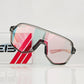 Black frame and photochromic silver lenses Photochromic Cycling Sunglasses - Lightweight TR90 Frame, HD Vision for Road Biking & Running