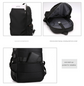 Grey Modern Anti-Theft Laptop Backpack with USB Charging Port - Water-Repellent Travel & Business Bag for 15.6 Inch Laptops