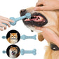 6 x Silicone Pet Toothbrush (3 Fish shape and 3 Bone shape) Green Gentle Food-Grade Silicone Pet Toothbrush - Promotes Healthy Teeth & Gums for Dogs & Cats