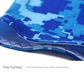 2 Sets Bright Blue Cooling UV Protection Set - 2 Skull Cap, 2 Neck Gaiter & 4 Arm Sleeves for Outdoor Sports