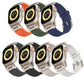 Orange Rugged Tactical Silicone Strap for Apple Watch Ultra & Series - Heavy-Duty Metal Clasp