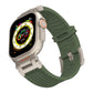 Dark Blue Rugged Tactical Silicone Strap for Apple Watch Ultra & Series - Heavy-Duty Metal Clasp
