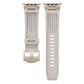 Beige Rugged Tactical Silicone Strap for Apple Watch Ultra & Series - Heavy-Duty Metal Clasp