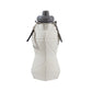 White and Grey Cup Lid Ultimate Foldable Silicone Water Bottle - Lightweight Leakproof Travel & Sports Hydration - 700ml