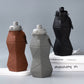 White and Grey Cup Lid Ultimate Foldable Silicone Water Bottle - Lightweight Leakproof Travel & Sports Hydration - 700ml