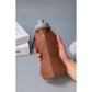 White and Grey Cup Lid Ultimate Foldable Silicone Water Bottle - Lightweight Leakproof Travel & Sports Hydration - 700ml
