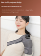 Grey Wireless Heated Knee Massager Brace - Rechargeable Vibration & Heat Therapy for Joint Pain Relief & Arthritis Support