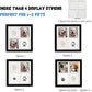Black and White Pet Paw Print Keepsake Photo Frame Kit - Mess-Free Ink Pad for Dogs & Cats, Dual Photo & Print Display