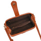 Brown Chic Vintage Inspired PU Leather Crossbody Bag - Small Frame Doctor Style Purse with Adjustable Strap