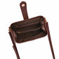 Coffee Chic Vintage Inspired PU Leather Crossbody Bag - Small Frame Doctor Style Purse with Adjustable Strap
