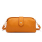 Yellow Chic Vintage Inspired PU Leather Crossbody Bag - Small Frame Doctor Style Purse with Adjustable Strap