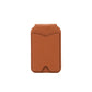 Brown Chic MagSafe Wallet with Mirror & Stand - PU Leather Card Holder for iPhone 12-16 Series