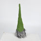 2 Pcs Charming Green Gnome - Plush Faceless Gonk with Long Dangle Legs - Adorable Shelf Sitter Home Decor Accent