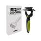 Green and Black Professional 3-in-1 Pet Grooming Tool - Dematting Rake, Deshedding Comb & Finishing Brush for Dogs & Cats