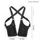 Brown Urban Tactical Anti-Theft Shoulder Holster Bag - Secure Multi-Pocket Chest Rig for Men