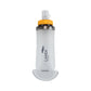 Orange and White Ultra-Lightweight 350ml Soft Running Flask - BPA-Free Collapsible TPU Water Bottle for Hiking, Cycling & Outdoor Sports