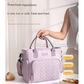 Purple Chic Insulated Lunch Tote Bag - 11L Large Capacity Cooler for Work, Picnic & Travel - Durable Oxford Fabric