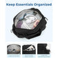 Black Versatile Carry-On Travel Duffel Bag - Airline Personal Item Size with Waterproof Wet Pocket & Trolley Sleeve