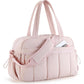 Pink Versatile Carry-On Travel Duffel Bag - Airline Personal Item Size with Waterproof Wet Pocket & Trolley Sleeve