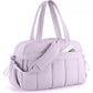 Purple Versatile Carry-On Travel Duffel Bag - Airline Personal Item Size with Waterproof Wet Pocket & Trolley Sleeve