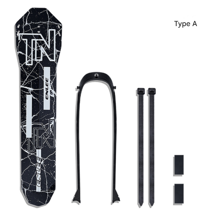 Style A Black Lightweight Bicycle Rear Mudguard - Adjustable PP5 Fender for MTB, Road & Folding Bikes (NOT for V-Brakes)