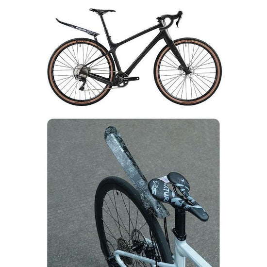 Style D Black and Pink Lightweight Bicycle Rear Mudguard - Adjustable PP5 Fender for MTB, Road & Folding Bikes (NOT for V-Brakes)