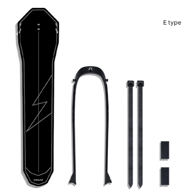 Style E Black Lightweight Bicycle Rear Mudguard - Adjustable PP5 Fender for MTB, Road & Folding Bikes (NOT for V-Brakes)