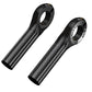Black Ultralight Carbon Fiber Bicycle Bar Ends - Ergonomic Anti-Slip Grips for MTB & Hybrid Bikes (22.2mm)
